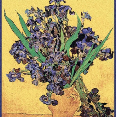Tapisserie les iris jaunes de Van Gogh